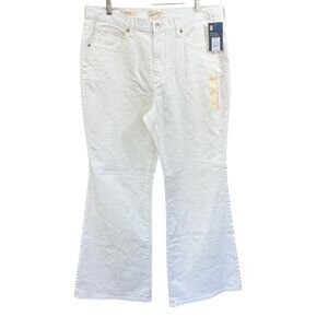 Universal Thread Womens High-Rise Flare Jeans White Size 16 Short